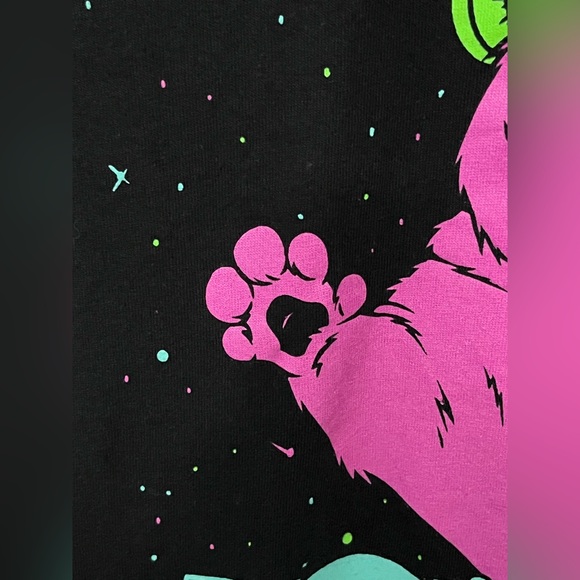 Cat TShirts Women Men Original Design DJ Space Cat Ltd Print W/ Sticker S-XL - Picture 12 of 16